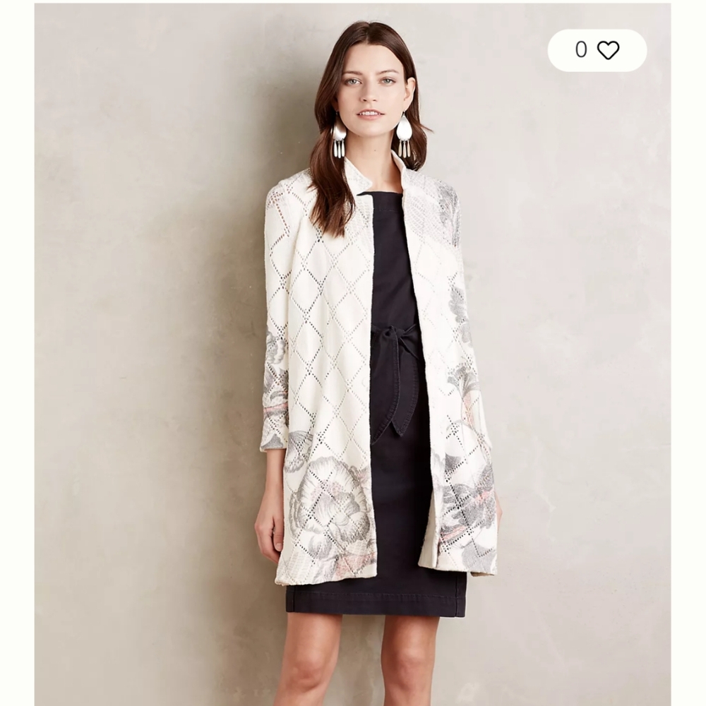 Anthropologie Knitted & Knotted Diomondlink Cardigan